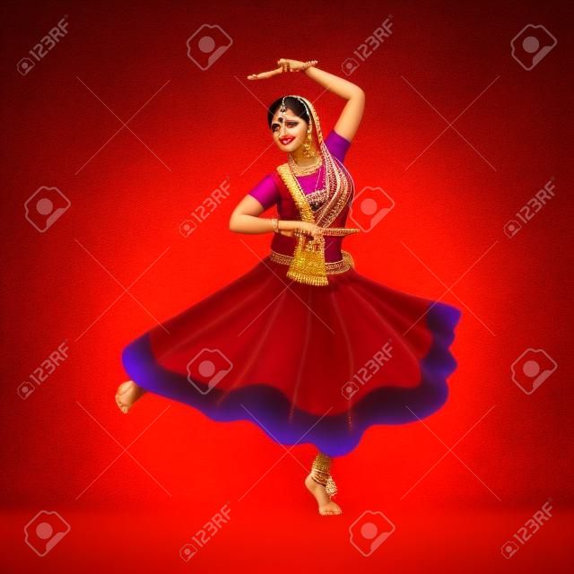 navratri female dancer character dancing
