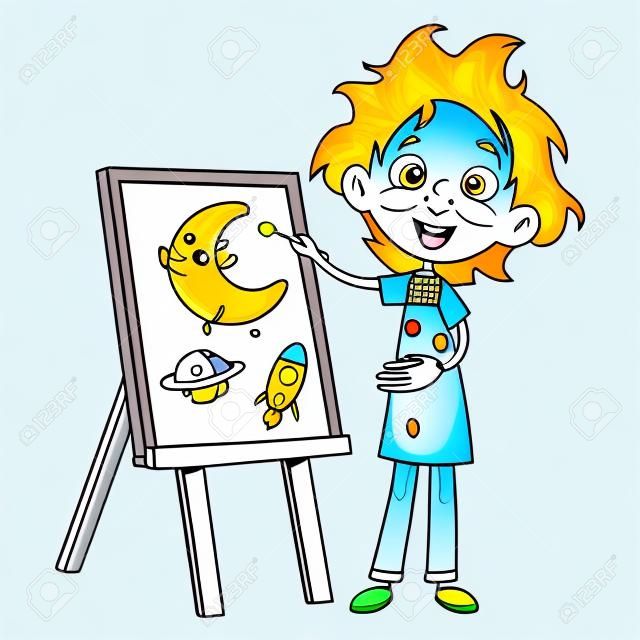 Illustration vectorielle d'un livre de coloriage pour enfants