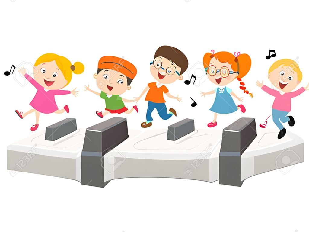 Vektor-Illustration von Kindermusik
