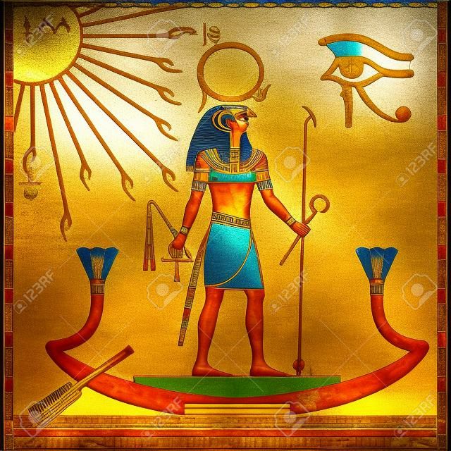 Religión del antiguo Egipto los dioses del antiguo Egipto - Aten y Ra Ra en la barca solar