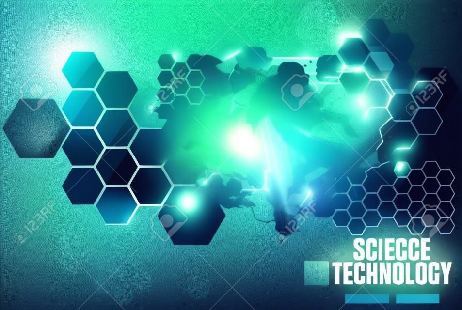 Abstract technology concept background ready for presentation, vector
