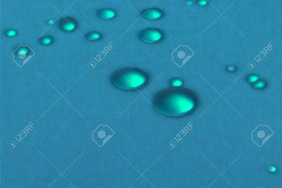 waterprof fabric with waterdrops