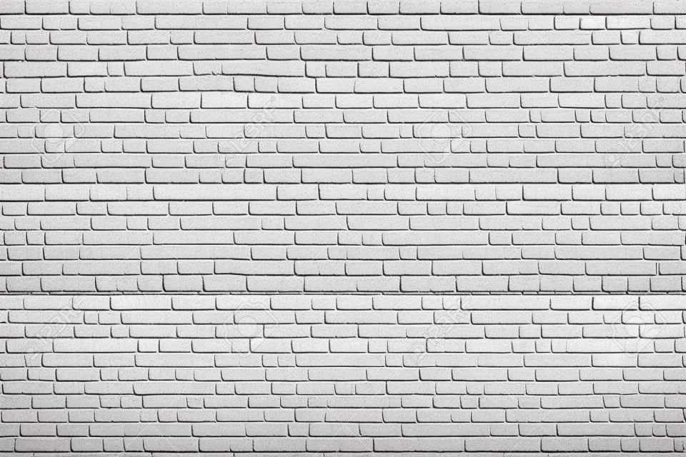 White grunge brick wall texture or clean surface pattern for background and backdrop, architectural element in urban concept, retro or vintage style