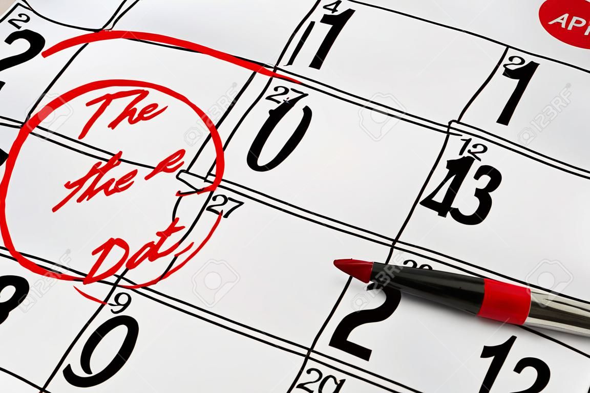 Сохранение даты письменного на календаре - 13 апреля