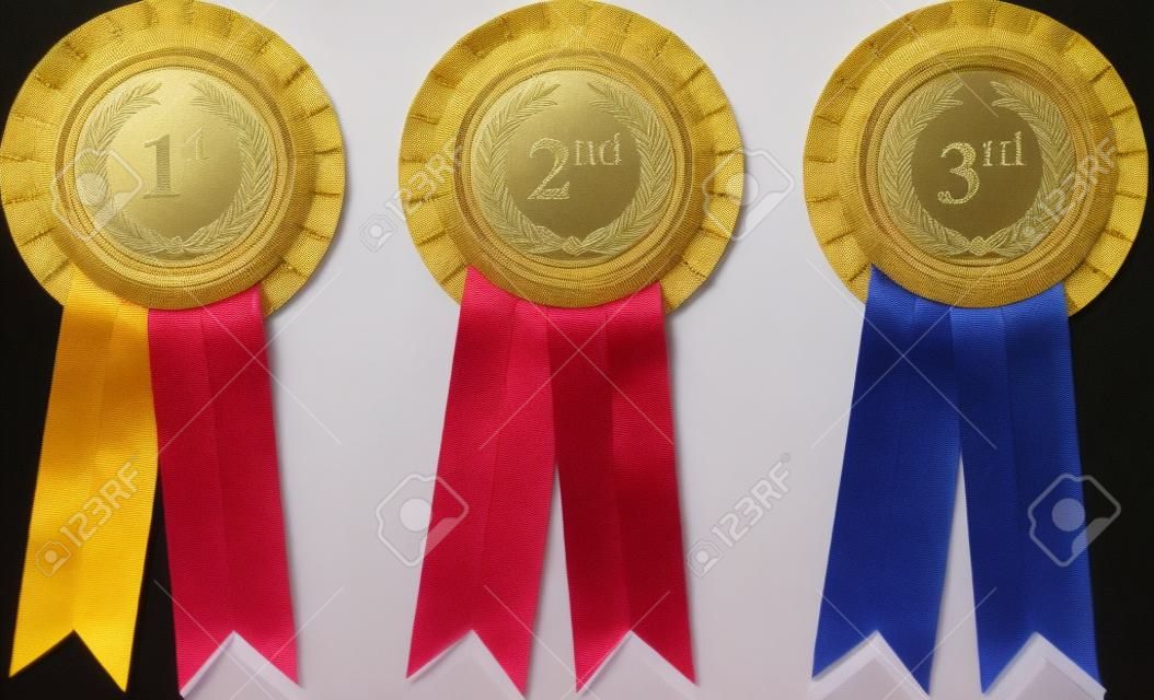 Rosettes and Ribbons 1st - 2nd -3rd place