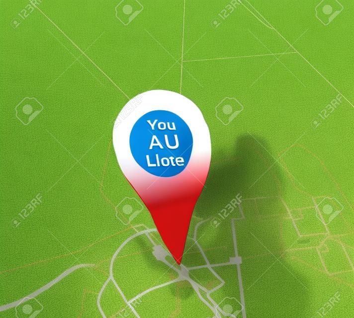 Vous êtes ici symbole de localisation sur une carte