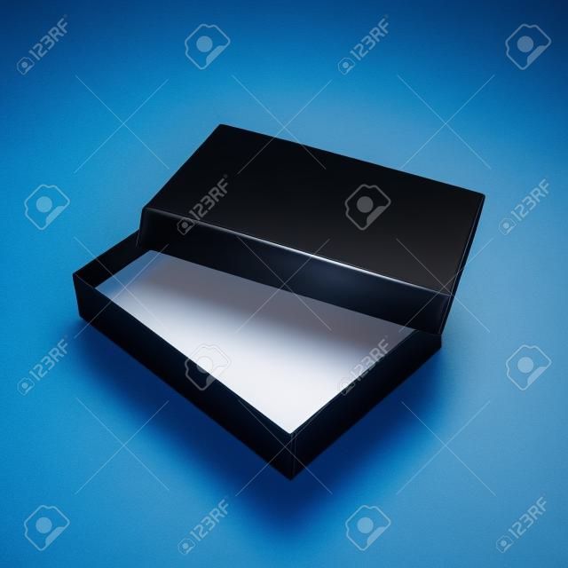 caixa preta isolada no fundo branco
