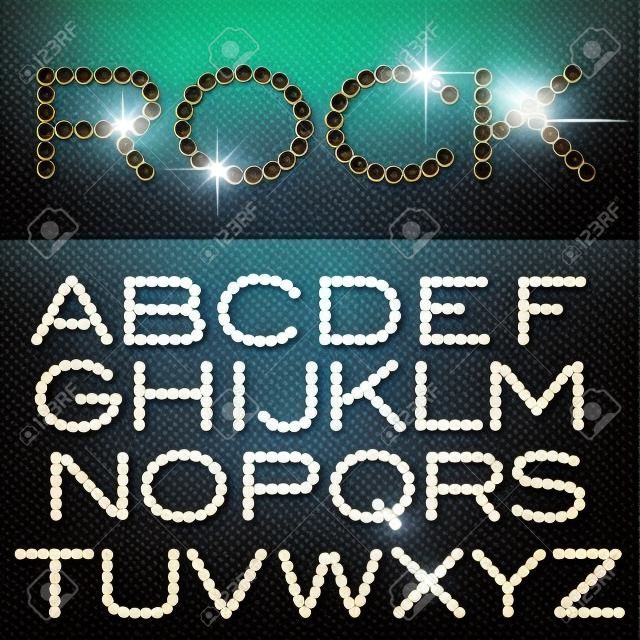 vector alphabet with diamonds