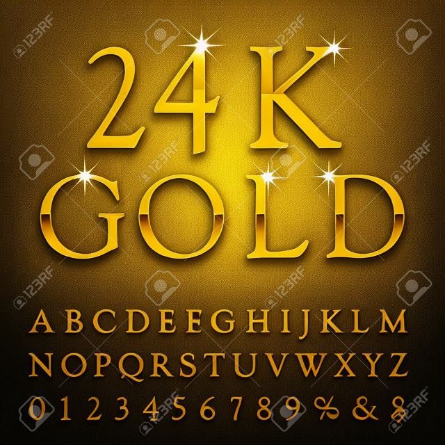 Goldene Alphabetikone.