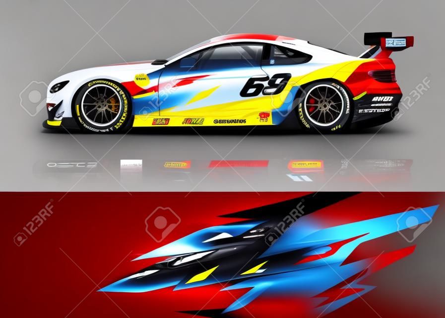Projekty barw samochodów wyścigowych