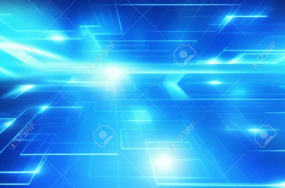 blauen Horizont futuristische Technologie-Hintergrund