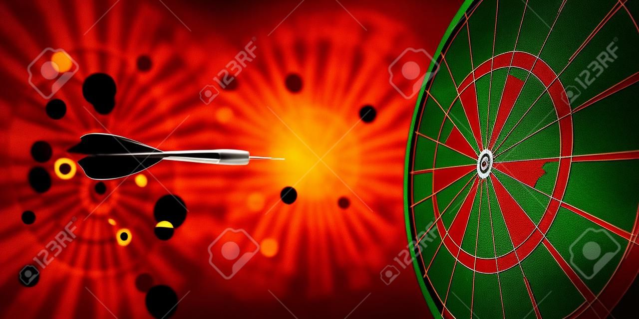 dartboard with arrow