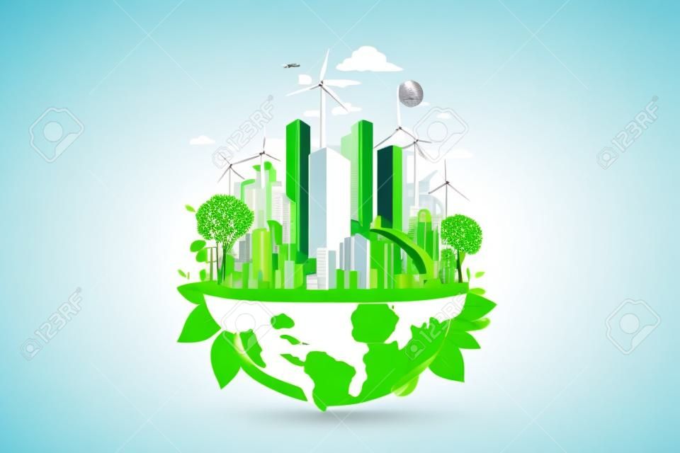This article presents a vision of an environmentally friendly city that prioritizes sustainable energy conservation and green living. The article uses white and green colors to create an aesthetic that represents a clean, sustainable environment.
